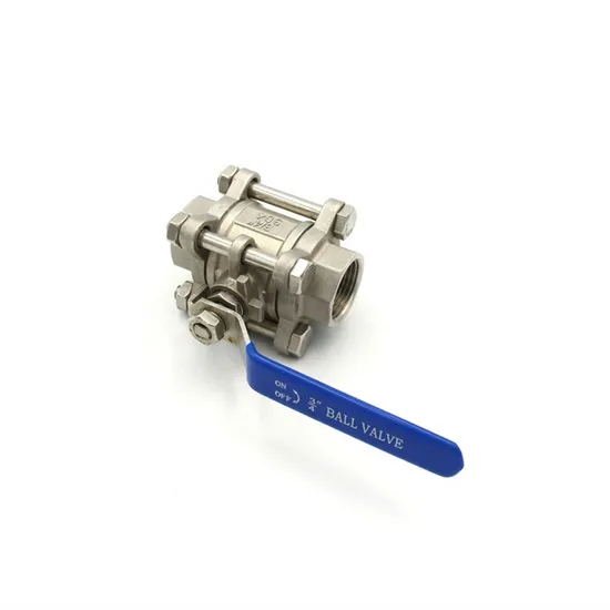 1/2 Inch 3 Pieces Internal Thread Manual Ball Valve Stainless Steel