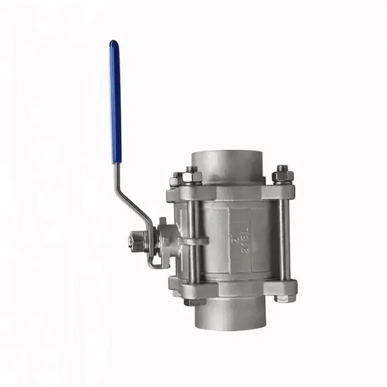 1000psi, Pn16 Part Stainless Steel Butt Weld 3-PC SS304/SS316 Ball Valve