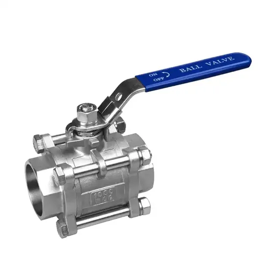 1000wog Floating Stainless Steel Threaded 3PC PVDF PPR Union Top Entry Gas Valve Industrial Machine Hardware Ball Valves