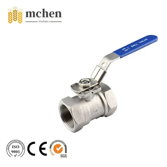 1000wog Stainless Steel 304 316 Manual Screw Ball Valve Thread One-Piece High Pressure Industrial Machine Hardware Ball Valve