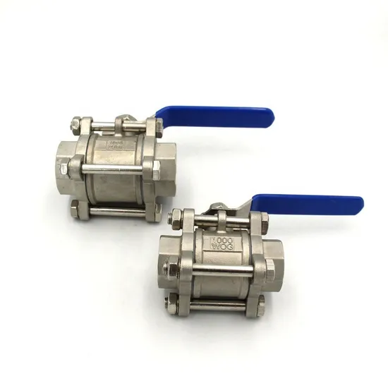 2PC 3 Way High Pressure Gas Ball Valve Stainless Steel Industrial Machine Hardware Ball Valves NPT 304 Wcb 1000 Wog