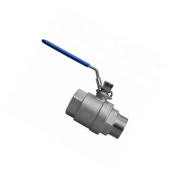 2PC Screw Thread Stainless Steel Body Handle Control Industrial Machine Hardware Ball Valve for Water Gas Oil Industrial Pipe