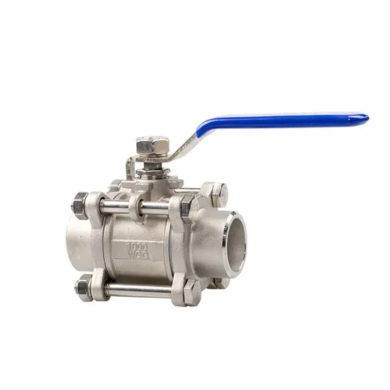 304 316 Stainless Steel Socket Weld 3PC Three Piece High Pressure Gas Ball Valve