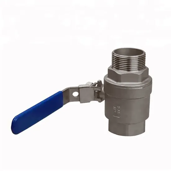 Customized 2PC Full Bore Thread Lockable Handle Stainless Steel Gas Industrial Machine Hardware Ball Valves