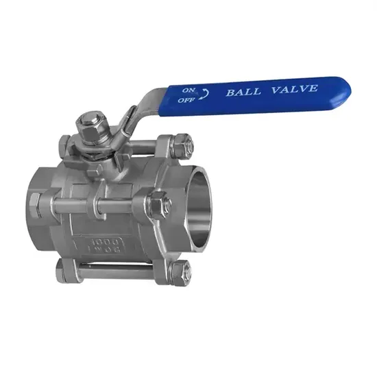 Factory Original Stainless Steel 304 316 Socket Welded 3PC Top Entry Industrial Machine Hardware Ball Valves Gas Valve