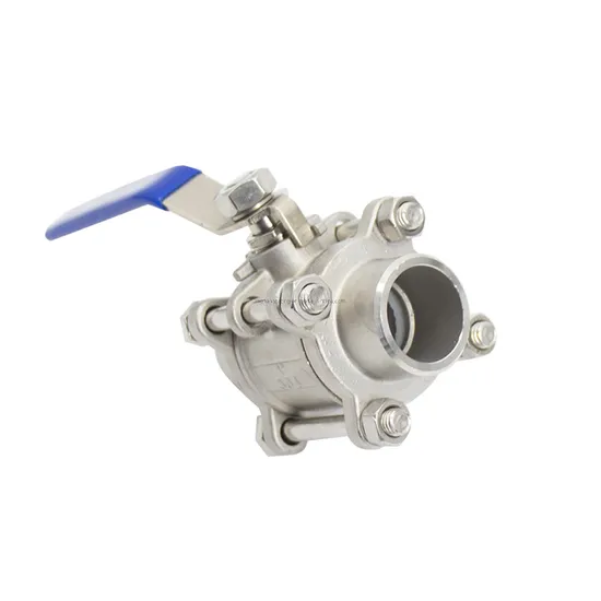 Factory Price Stainless Steel Handle Industry Stainless Steel 3PC Water Valve Industrial Machine Hardware Ball Valve