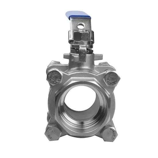 Handles CF8m 1000 Wog PTFE Lined Flanged Floating 3PC Top Entry Gas Valve Ball Valve