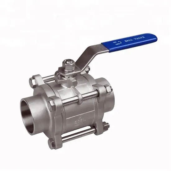 High Quality Heavy Duty Ss201, SS304, SS316 (CF8, CF8M) Stainless Steel Ball Valve 3-PC Ball Valve