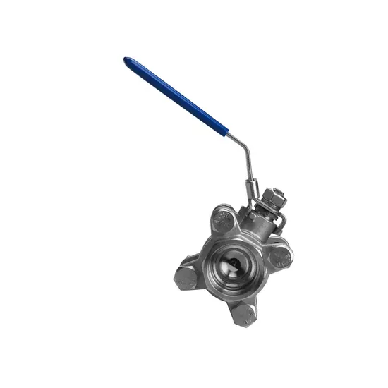 High Temperature 3PC Butt-Weld Male Thread Three Way 3-Piece Stainless Steel Ball Valve with Tube Nut