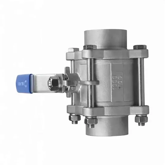 Industrial Full Bore Threaded NPT/BSPT/Bsp CF8/CF8m 3-Piece Stainless Steel Ball Valve