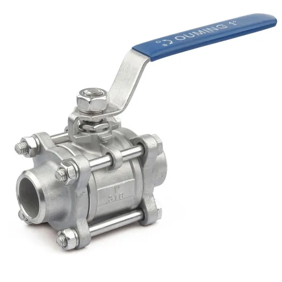 Made in China 3PC Screw Thread Ends 1000 Wog Full Bore 3PC Stainless Steel Ball Valve