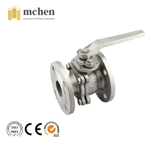 Stainless Steel 201 Flanged End 3 Three Way Flange Globe 1/4 Inch to 4 Inch Ball Valve