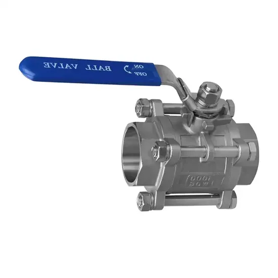 Stainless Steel 304 1 Inch Sanitary Control Valve Manual Butt Welded 3-Piece Ball Valve