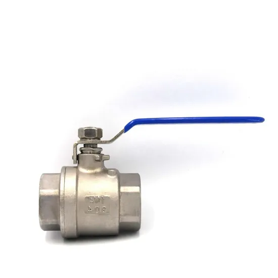 Stainless Steel 304/316 Two Piece High Pressure Gas Industrial Machine Hardware Ball Valves 1000 Wog 1PC High Pressure Ball Valve