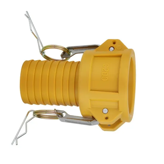 Custom Nylon Camlock Quick Coupler with Hose Shank X Female Coupler