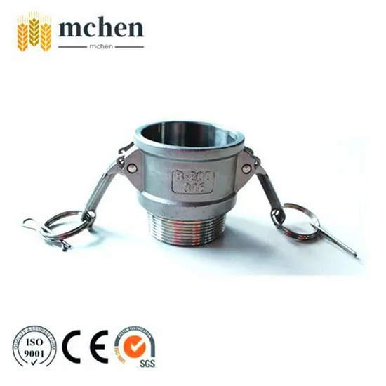 Factory 11/4 Stainless Steel Self-Locking Aluminium Camlock Chemical Transfer Quick Coupler Type B Hydraulic Fitting