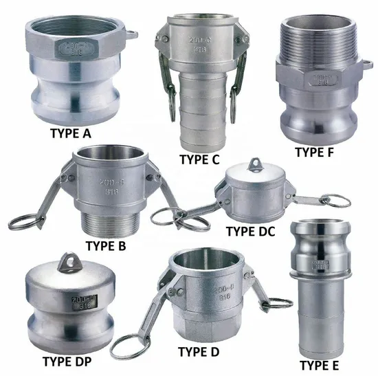 Tank Adapter Aluminum Quick Connect Camlock Fitting, Threaded Chemical Engineering Quick Connector