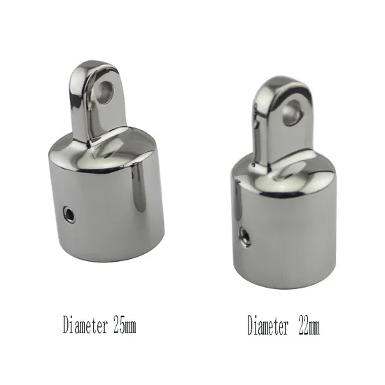Boat Accessories Marine Hardware Fittings 316 Stainless Bimini Top Caps Tube 7/81 External Eye End