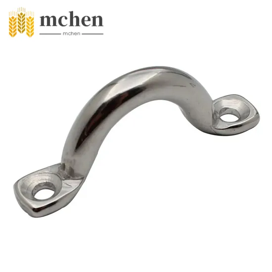 Heavy Duty Metal Pad Eyes Plate Snap Drop Ceiling Anchor Hooks SS316 Wire Eye Strap