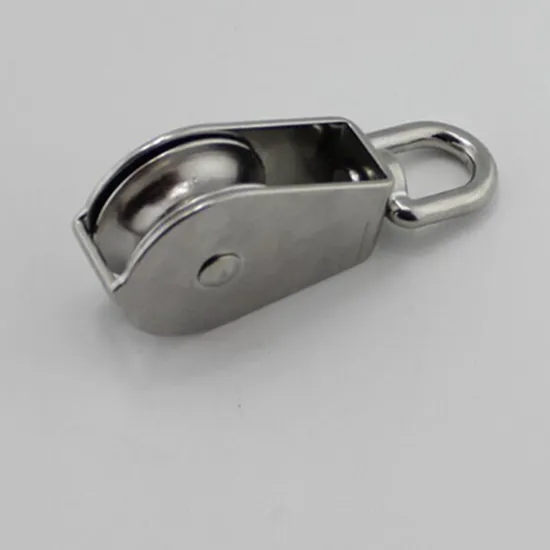 High Polished Marine Fittings Single/Double Sheave Pulley with Swivel Eye