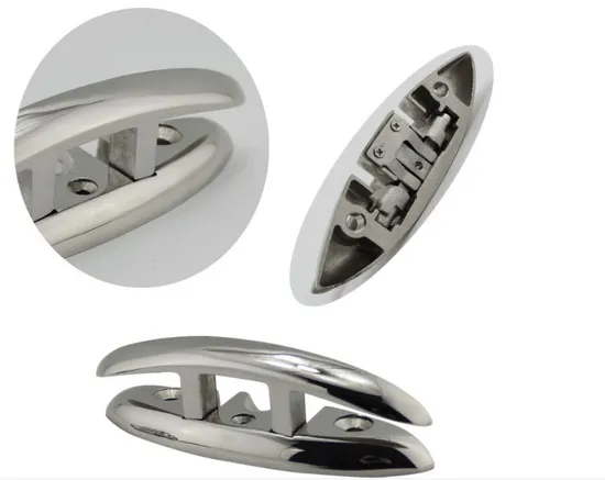 Marine Boat Stainless Steel Flip up Pull up Folding Cleat