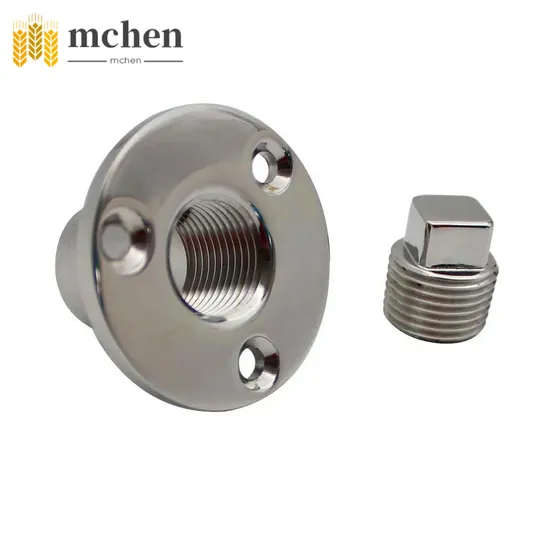 Marine Hardware 316 Stainless Steel Round Boat Drain Plug