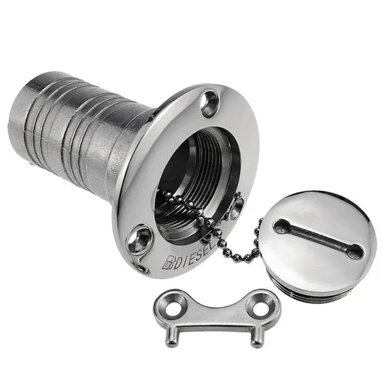 Marine Hardware 316 Stainless Steel Water Fuel Deck Filler