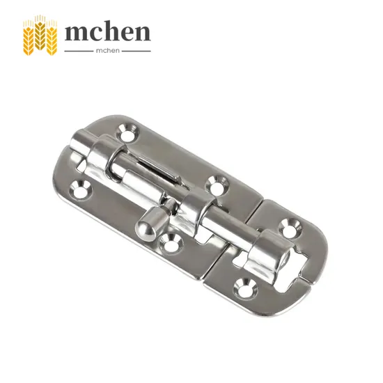 Marine Hardware Door Latch Sliding Lock Stainless Steel 316 Boat Bar Security Sliding Lock