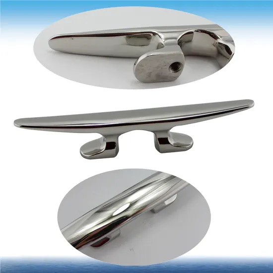 Marine Hardware Stainless Steel 316 Boat Mooring Flat Cleat