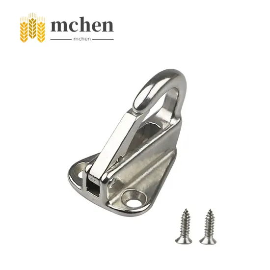 Marine Hardware Stainless Steel Hanger Hook Wall Clothes Hook with Spring for Tug Boat