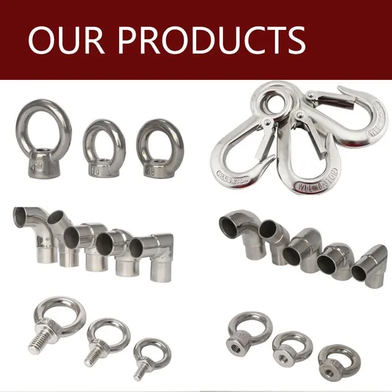 Marine Hardware of Cargo Hook U-Bolt D Shackle, Snap Hook