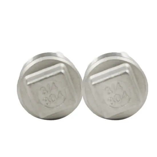 Manufacturer Stainless Steel Stainless Steel 304/ 304L/316/316L/201 Pipe Fitting Casting Square Plug
