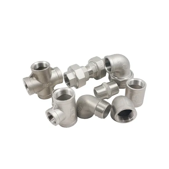 Stainless Steel Socket Elbow Thread Street Elbow Steel Pipe Reducer 100mm to 50mm Female Tee Connector SS316 1/2 Male