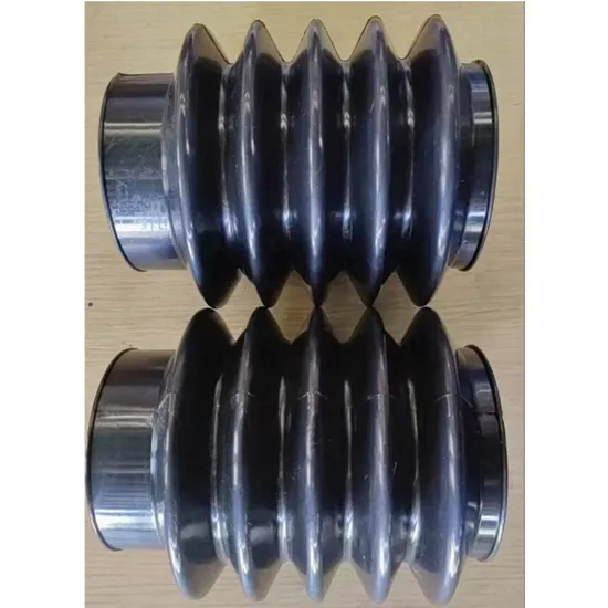 Custom rubber bellow boot and flexible connector