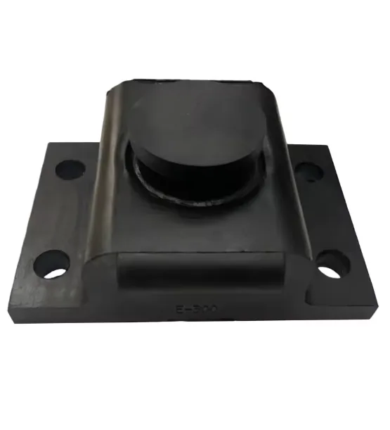 Rubber vibration isolator and rubber mount for machinery