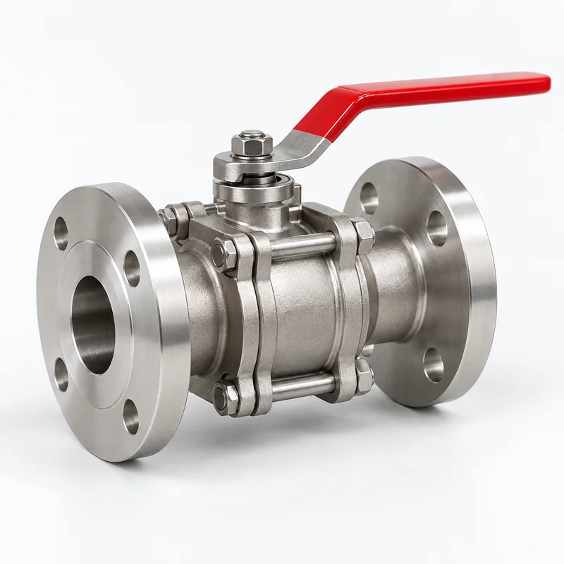 Stainless steel flanged ball valve